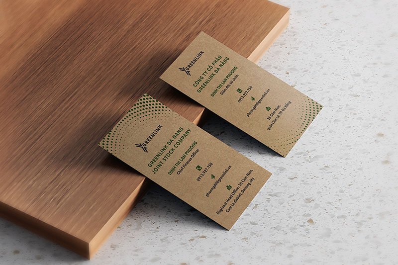 Name card - Chất giấy Kraf